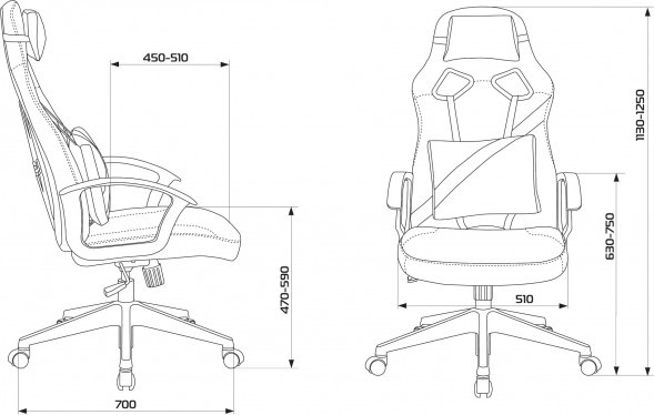 Кресло игровое Бюрократ ZOMBIE DRIVER