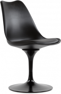 Стул Tulip style черный с черной подушкой