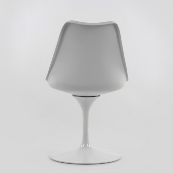 Стул Tulip style белый с белой подушкой