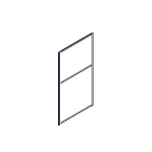 Секция комбинированной перегородки RP130SL70 Bravo grey/Серый 700х22х1300