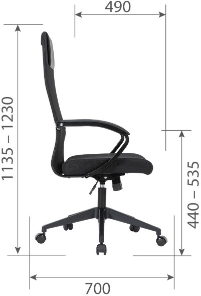 Кресло руководителя  Chairman CH612  black