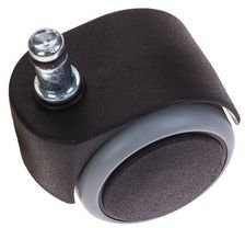 НАБОР КОЛЕС БЮРОКРАТ BRAKECASTORSETPU ЧЕРНЫЙ ДЛЯ ПАРКЕТА/ЛАМИНАТА