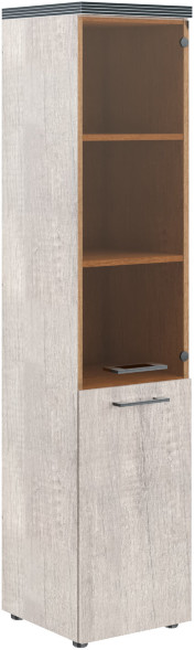 Шкаф колонка (R) комбинированая с топом THC 42.2(R) Дуб Каньон 430х452х1968