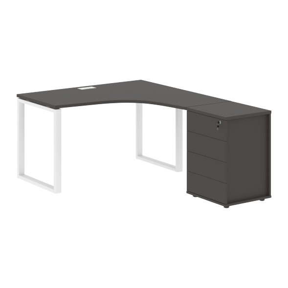 Стол эргономичный с тумбой EQCET 1318(R) 1360х1880х750 EDIS