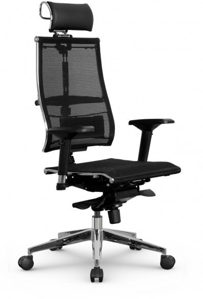 Кресло METTA Y 4D Free черный сетка