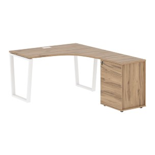 Стол эргономичный с тумбой EVCET 1318(R) 1360х1880х750 EDIS