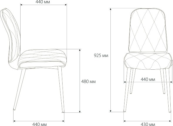 Стул для кухни Бюрократ KF-3 эко
