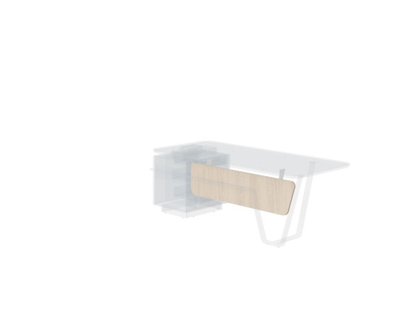 Стенка передняя СФ-577601 Дуб светлый/Белый премиум 1413х19х340 LINE в Подольске 