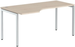 Стол эргономичный XSCET 169(L) Бук Тиара/Алюминий 1600х900х750