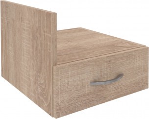 Тумба подвесная с 1-м ящ SC-1V Дуб Сонома светлый 412*450*323(163)