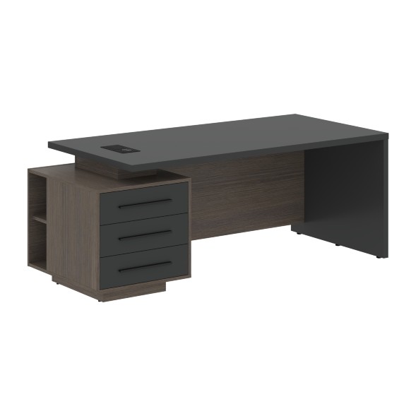 Стол руководителя с тумбой VCT 2090(L) 2000х900х750 VELION