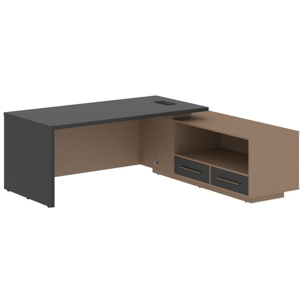 Стол руководителя с тумбой VCT 2119(R) 2100х1900х750 VELION