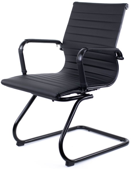 Кресло для посетителей Everprof Leo Black CF